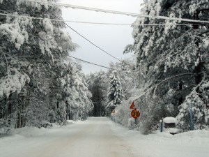 Niinisalon keskusta Kievarinkadulla talvella 2010. Kuva: Kirsi Jaakkola.