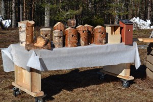 Pönttötalkoot 02.04.2016. Pönttöjä syntyi yhteensä 81 kappaletta.