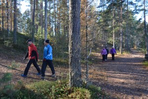 Ruskaretki 2015. Camp President. Ruskaretkellä matkaa taitettiin aurinkoisessa säässä. 